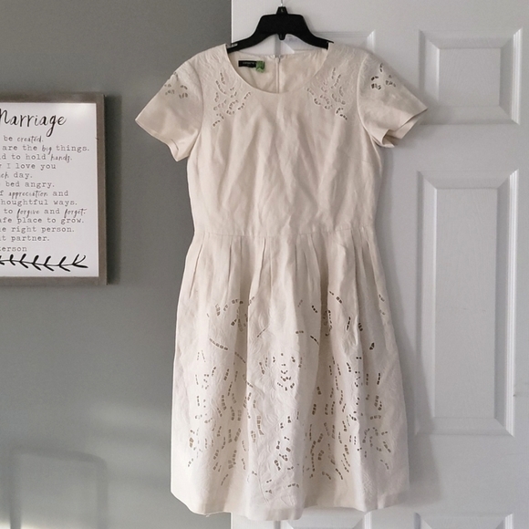 Lafayette 148 New York Dresses & Skirts - LAFAYETTE LINEN A-Line Ivory  DRESS Size 8